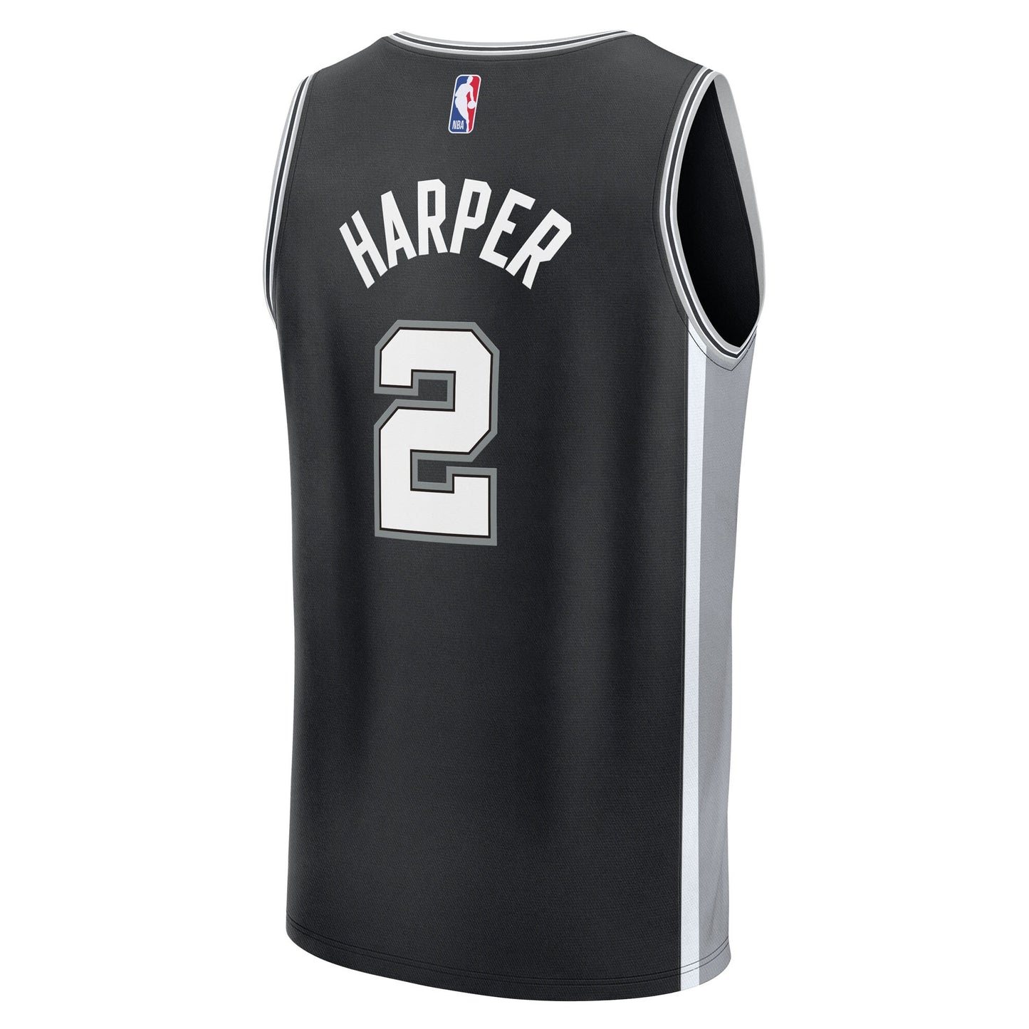 Dylan Harper San Antonio Spurs Fanatics 2025 NBA Draft First Round Pick Fast Break Replica Jersey - Icon Edition - Black