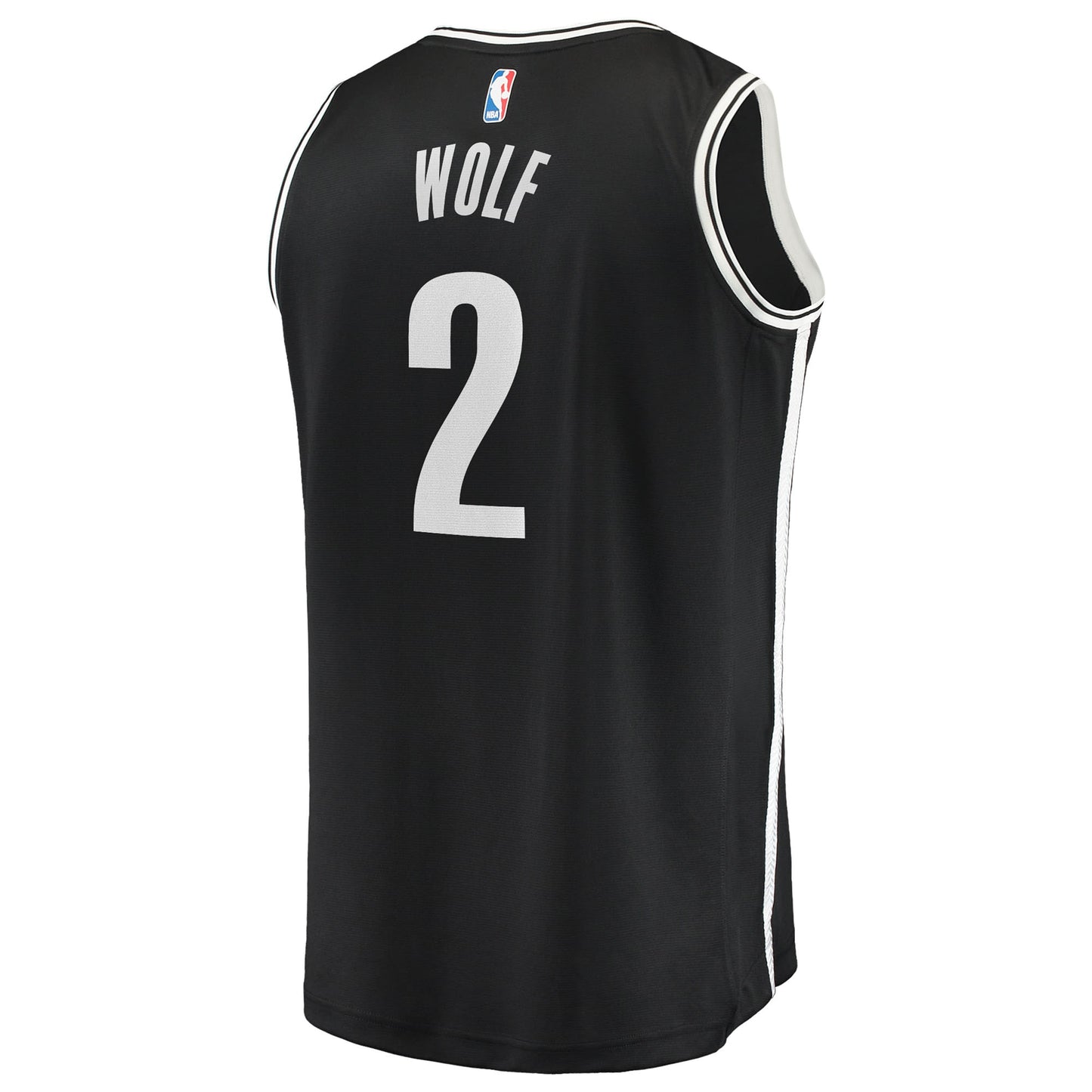 Daniel Wolf Brooklyn Nets Fanatics Fast Break Replica Jersey - Black - Icon Edition