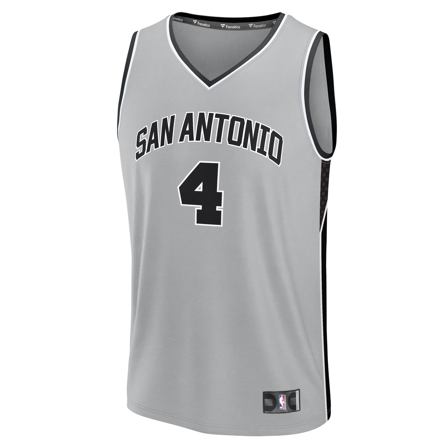 De'Aaron Fox San Antonio Spurs Fanatics Youth Fast Break Jersey - Statement Edition - Silver