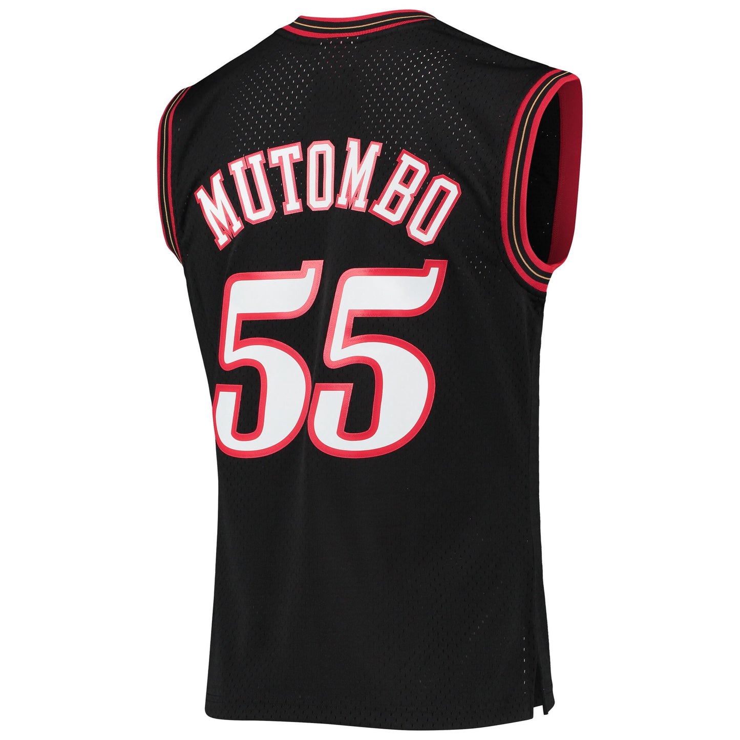 Dikembe Mutombo Philadelphia 76ers Mitchell & Ness Hardwood Classics Swingman Jersey - Black
