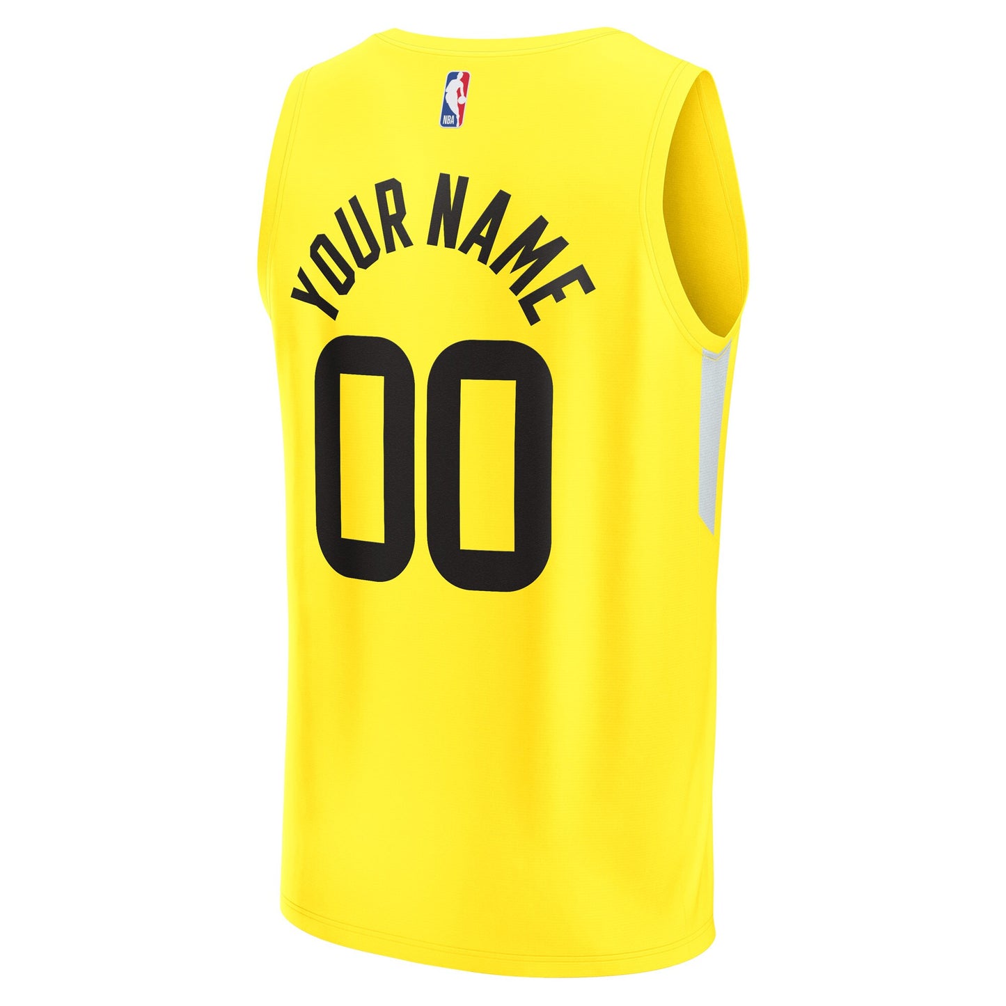 Utah Jazz Fanatics Fast Break Replica Custom Jersey - Icon Edition - Yellow