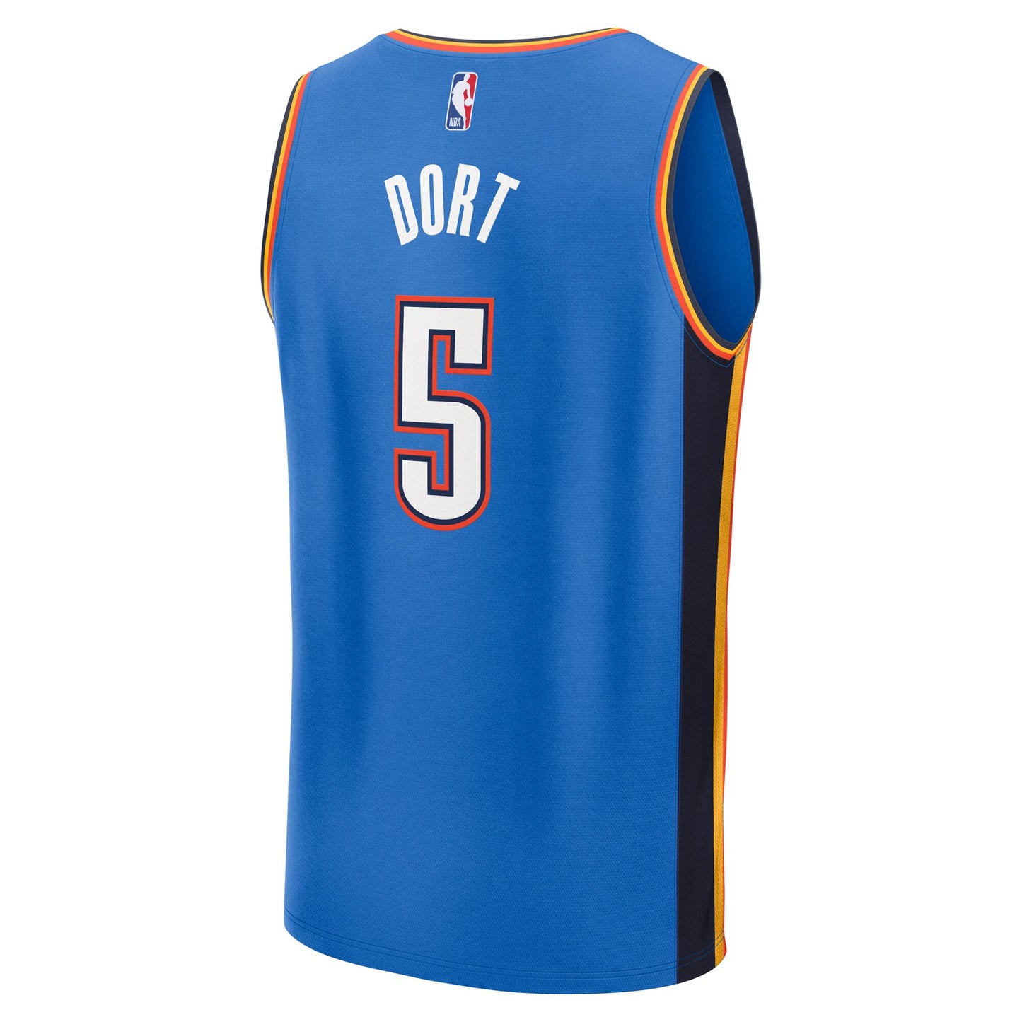 Luguentz Dort Oklahoma City Thunder Fanatics Youth 2025 NBA Finals Champions Fast Break Replica Player Jersey - Blue - Icon Edition