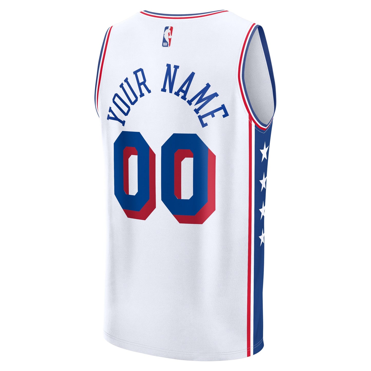 Philadelphia 76ers Fanatics Youth Fast Break Custom Replica Jersey - Blue - Icon Edition