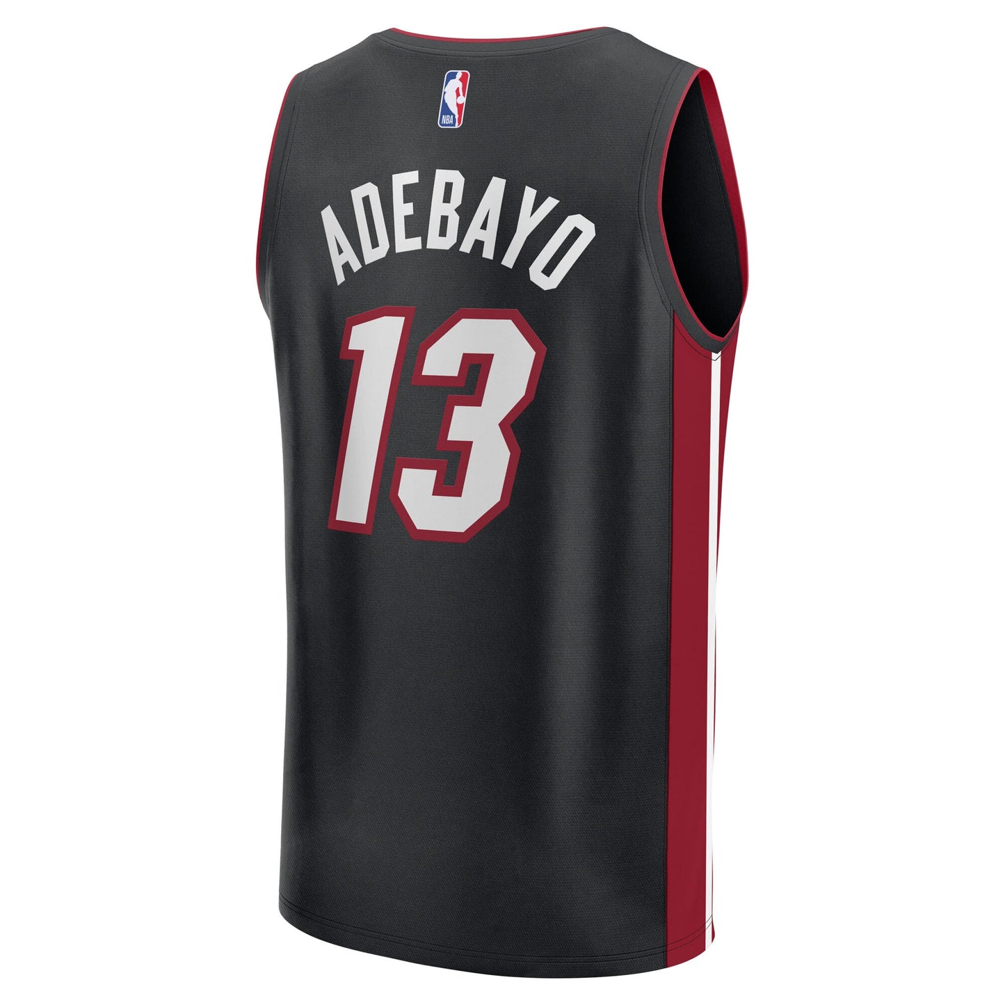 Bam Adebayo Miami Heat Fanatics Youth Fast Break Replica Player Jersey - Black - Icon Edition