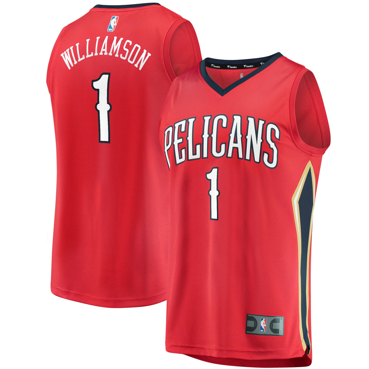 Zion Williamson New Orleans Pelicans Fanatics Replica Fast Break Jersey White - Association Edition