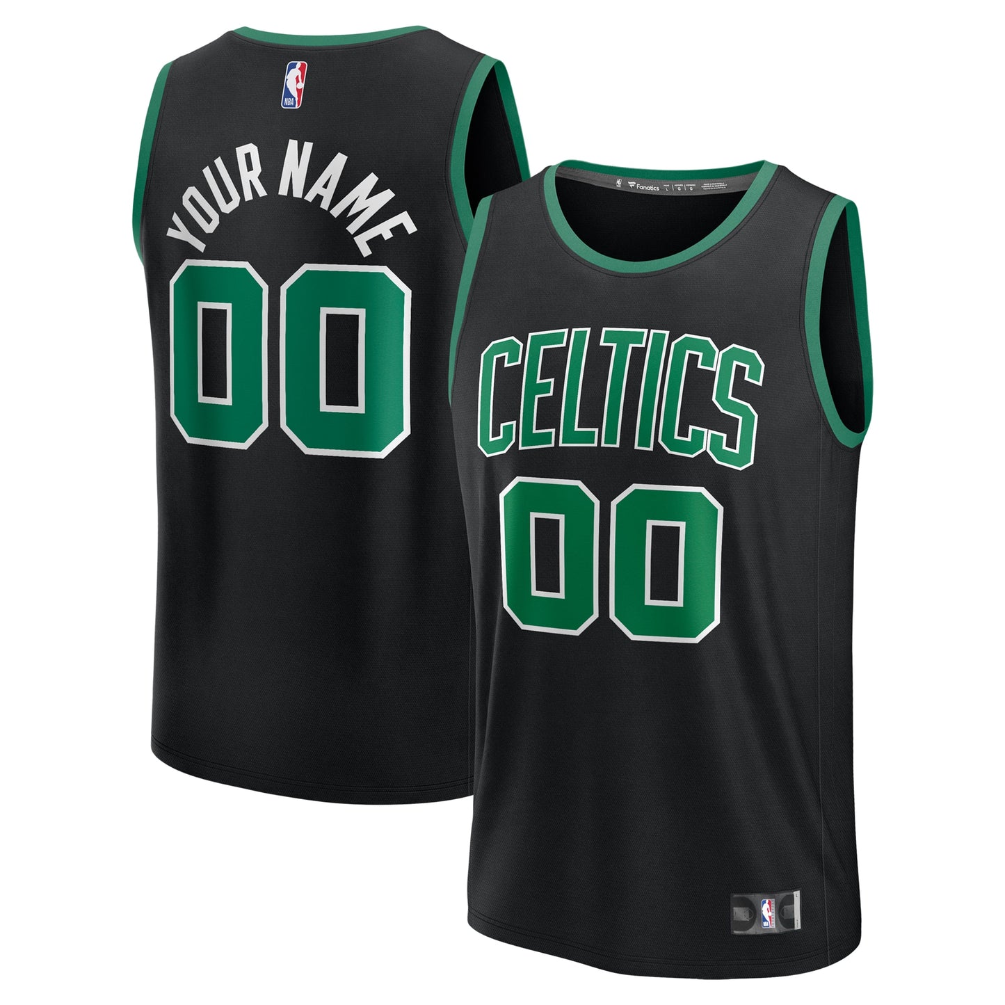 Boston Celtics Fanatics Fast Break Custom Jersey - Association Edition - White