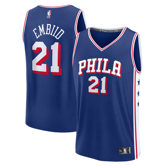 Joel Embiid Philadelphia 76ers Fanatics Youth Fast Break Replica Player Jersey - Icon Edition - Royal