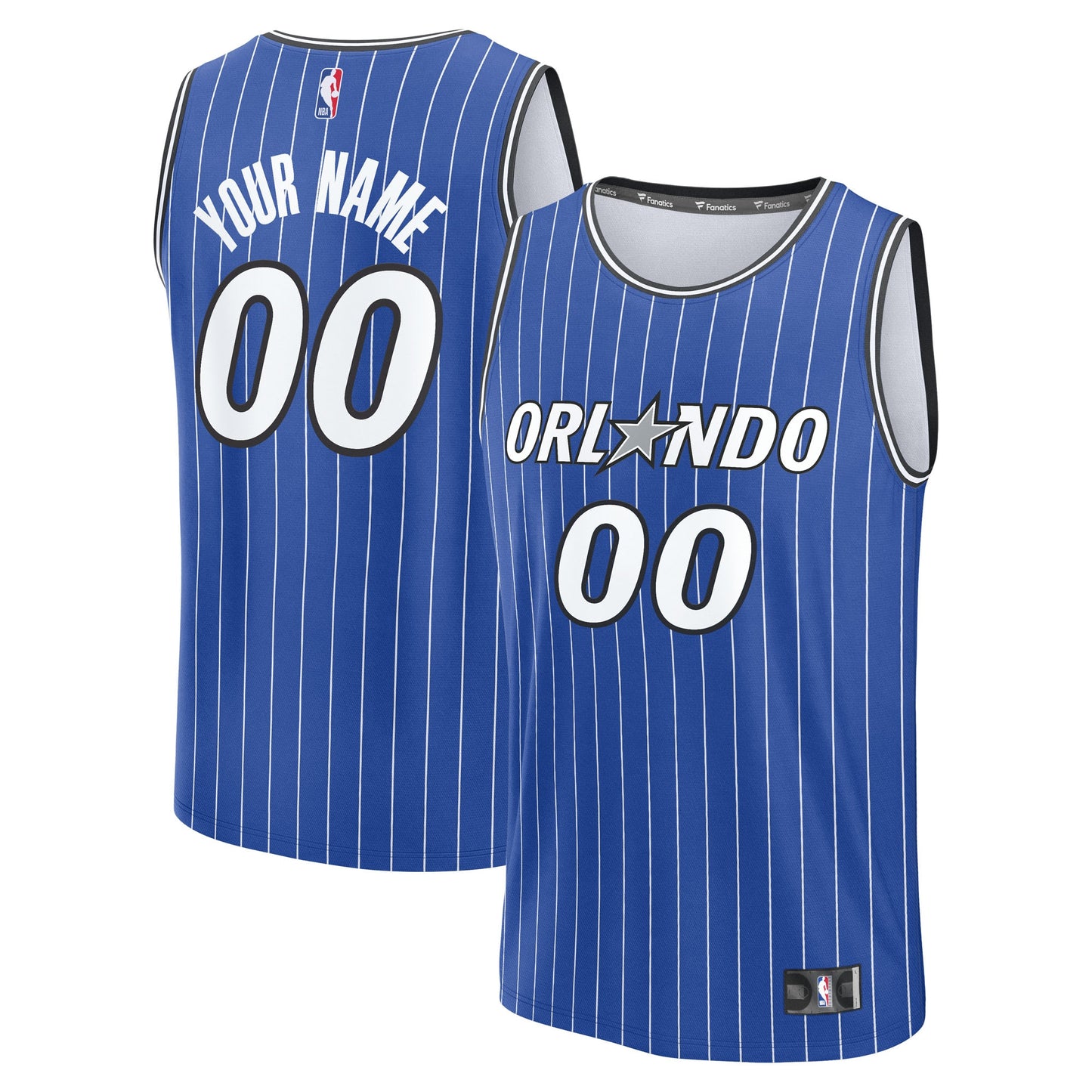Orlando Magic Fanatics Fast Break Replica Custom Jersey - Icon Edition - Blue