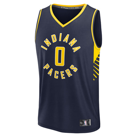 Tyrese Haliburton Indiana Pacers Fanatics Youth Fast Break Replica Player Jersey - Icon Edition - Navy