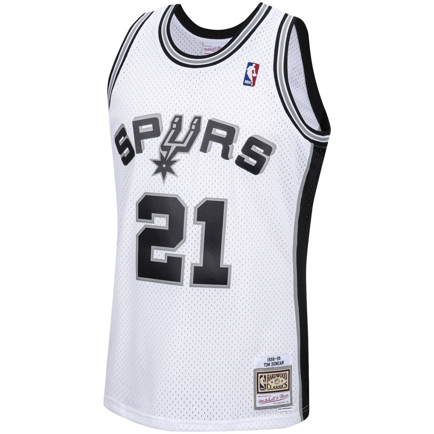Tim Duncan San Antonio Spurs Mitchell & Ness 1998/99 Hardwood Classics Swingman Jersey - White