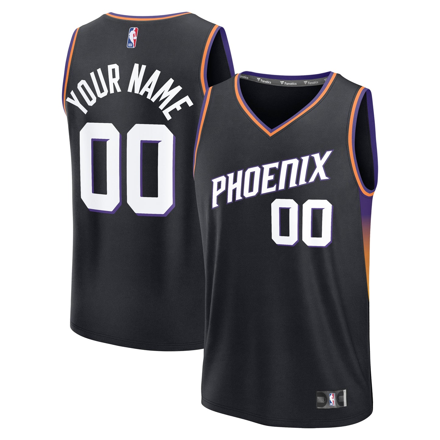Phoenix Suns Fanatics Fast Break Custom Jersey - Icon Edition - Black