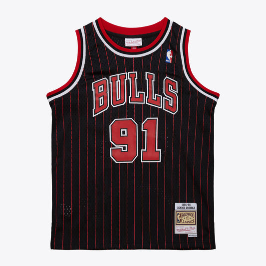 Dennis Rodman Chicago Bulls Youth 1995/96 Swingman Jersey - Black