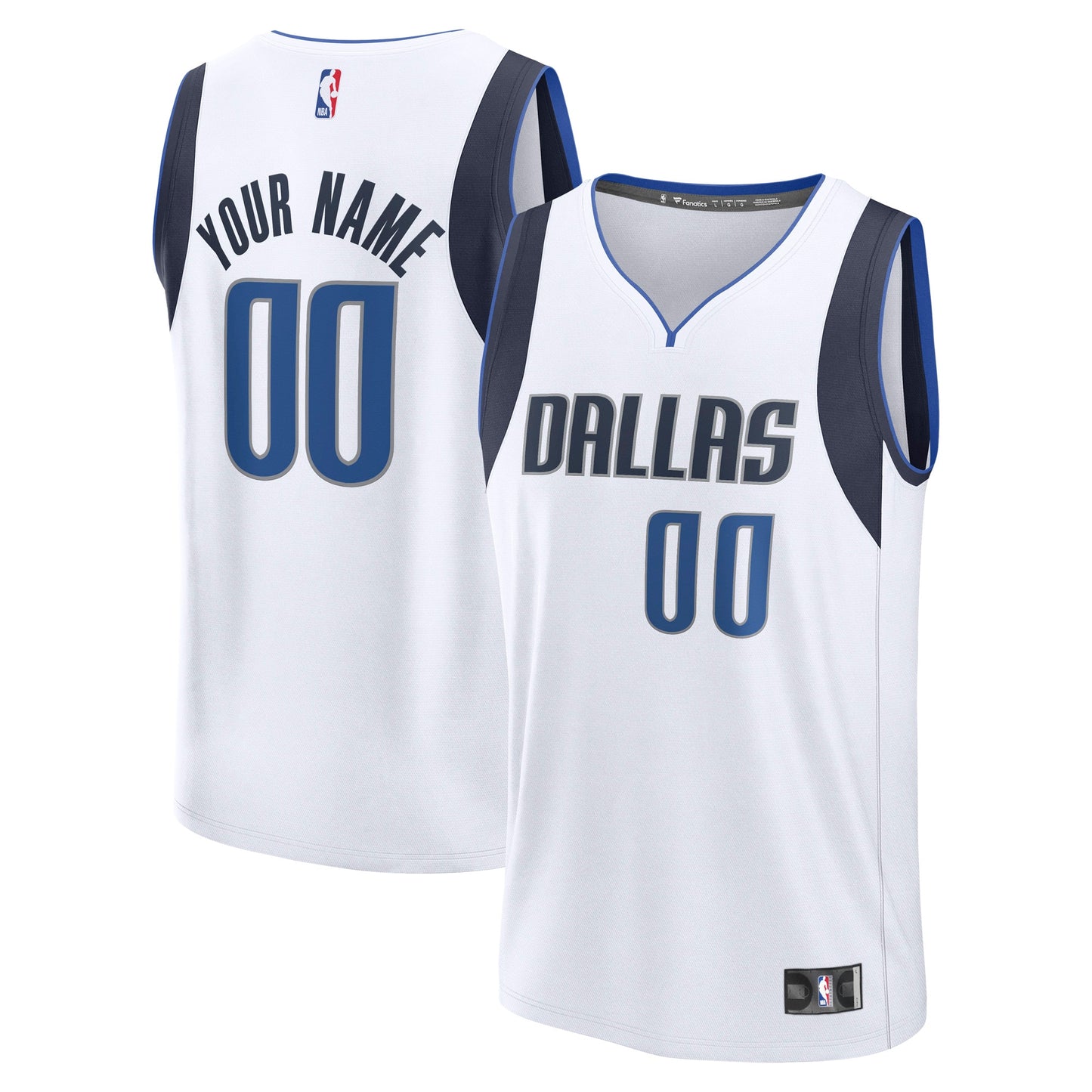 Dallas Mavericks Fanatics Fast Break Custom Jersey - Icon Edition - Blue