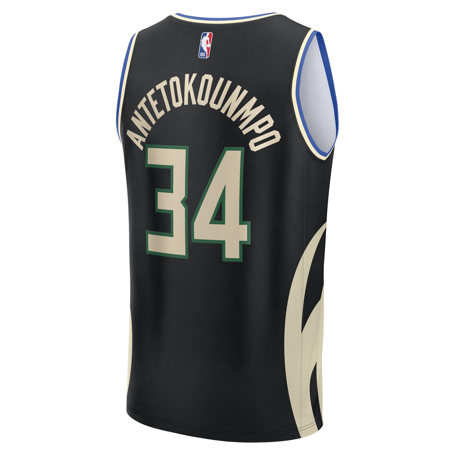 Giannis Antetokounmpo Milwaukee Bucks Fanatics Fast Break Replica Player Jersey - Statement Edition - Black