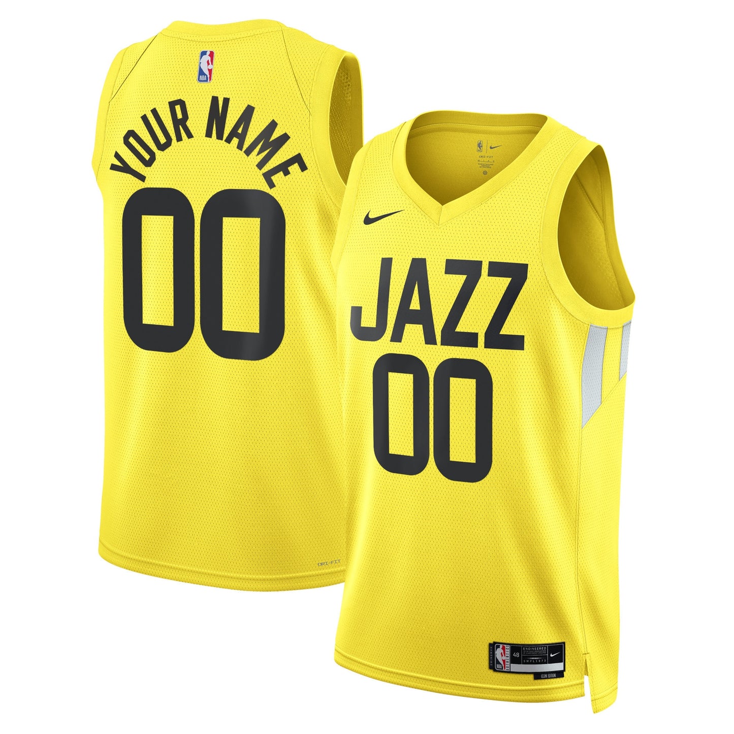 Utah Jazz Nike Unisex Swingman Custom Jersey White - Association Edition