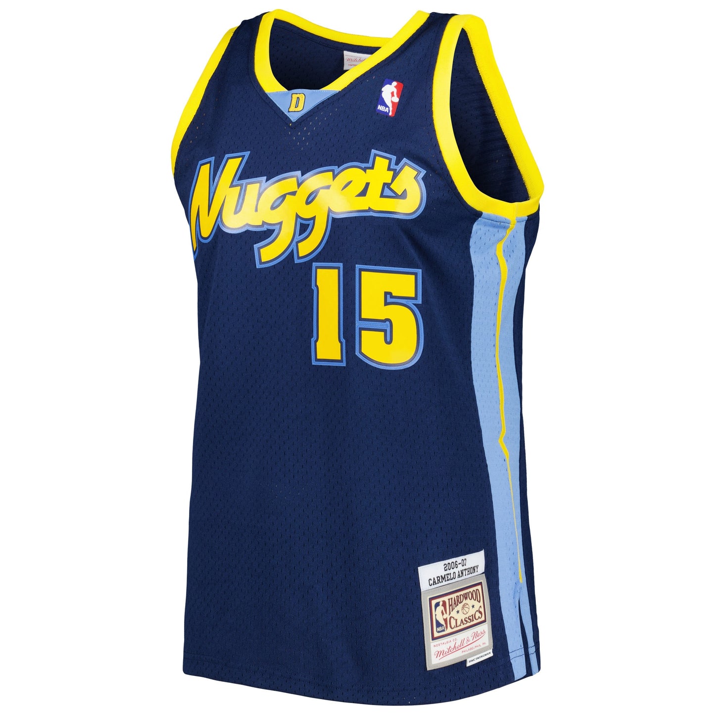 Carmelo Anthony Denver Nuggets Mitchell & Ness Hardwood Classics Swingman Jersey - Navy