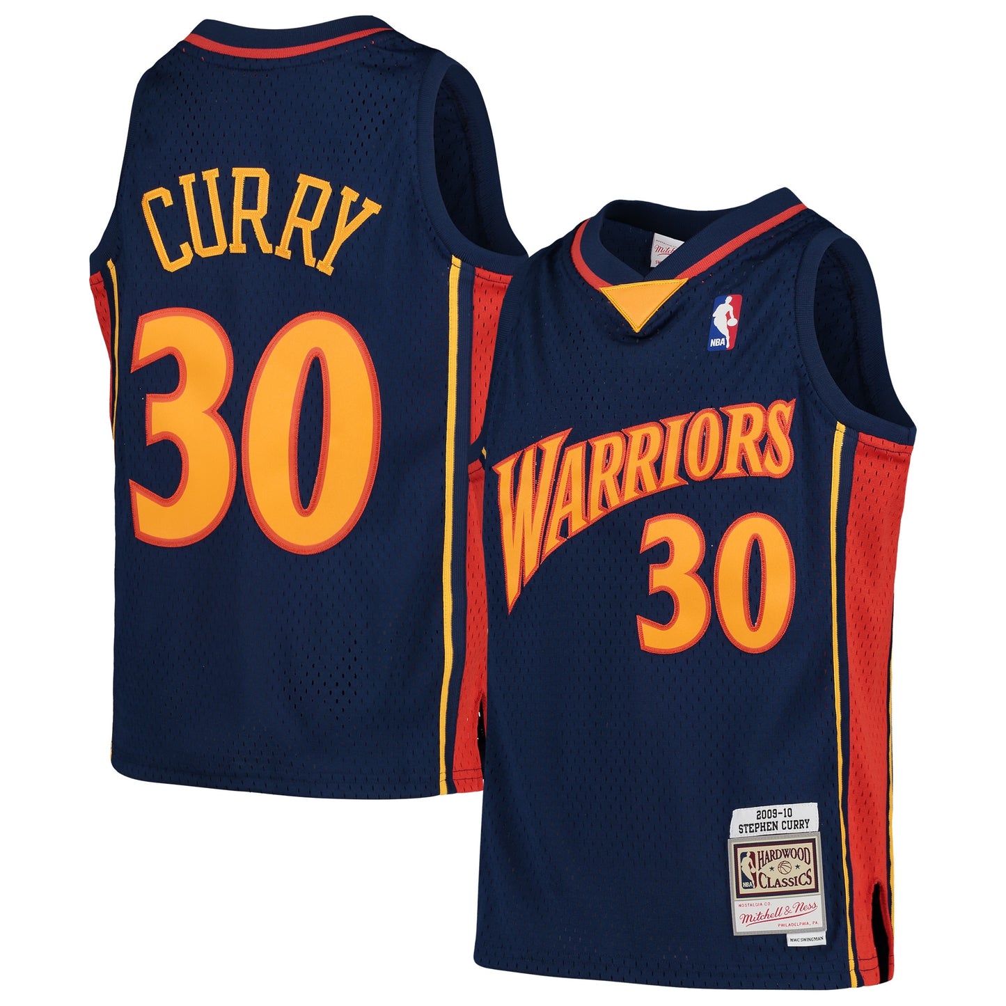 Stephen Curry Golden State Warriors Mitchell & Ness Youth 2009-10 Hardwood Classics Swingman Jersey - White