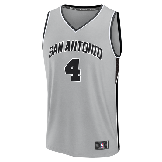 De'Aaron Fox San Antonio Spurs Fanatics Youth  Fast Break Jersey - Statement Edition - Silver