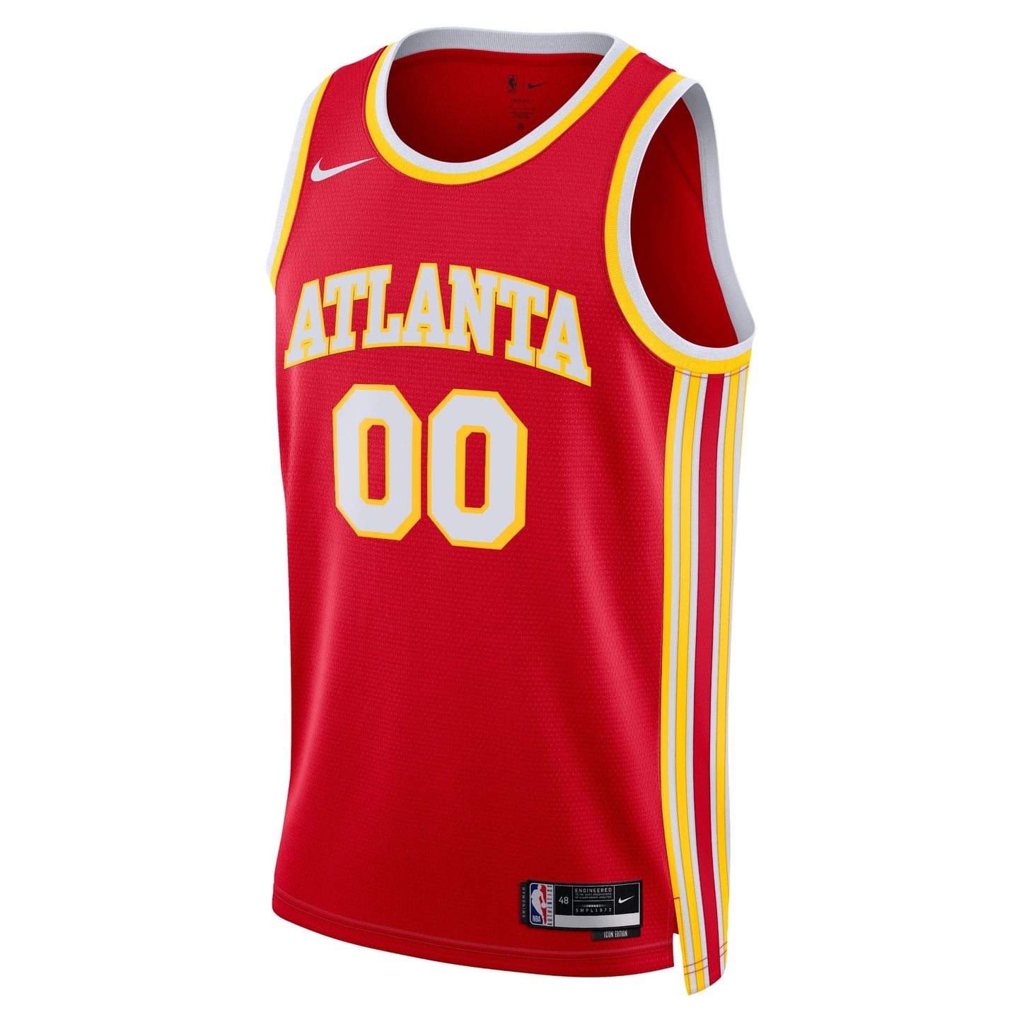 Atlanta Hawks Nike Unisex Swingman Custom Jersey White - Association Edition