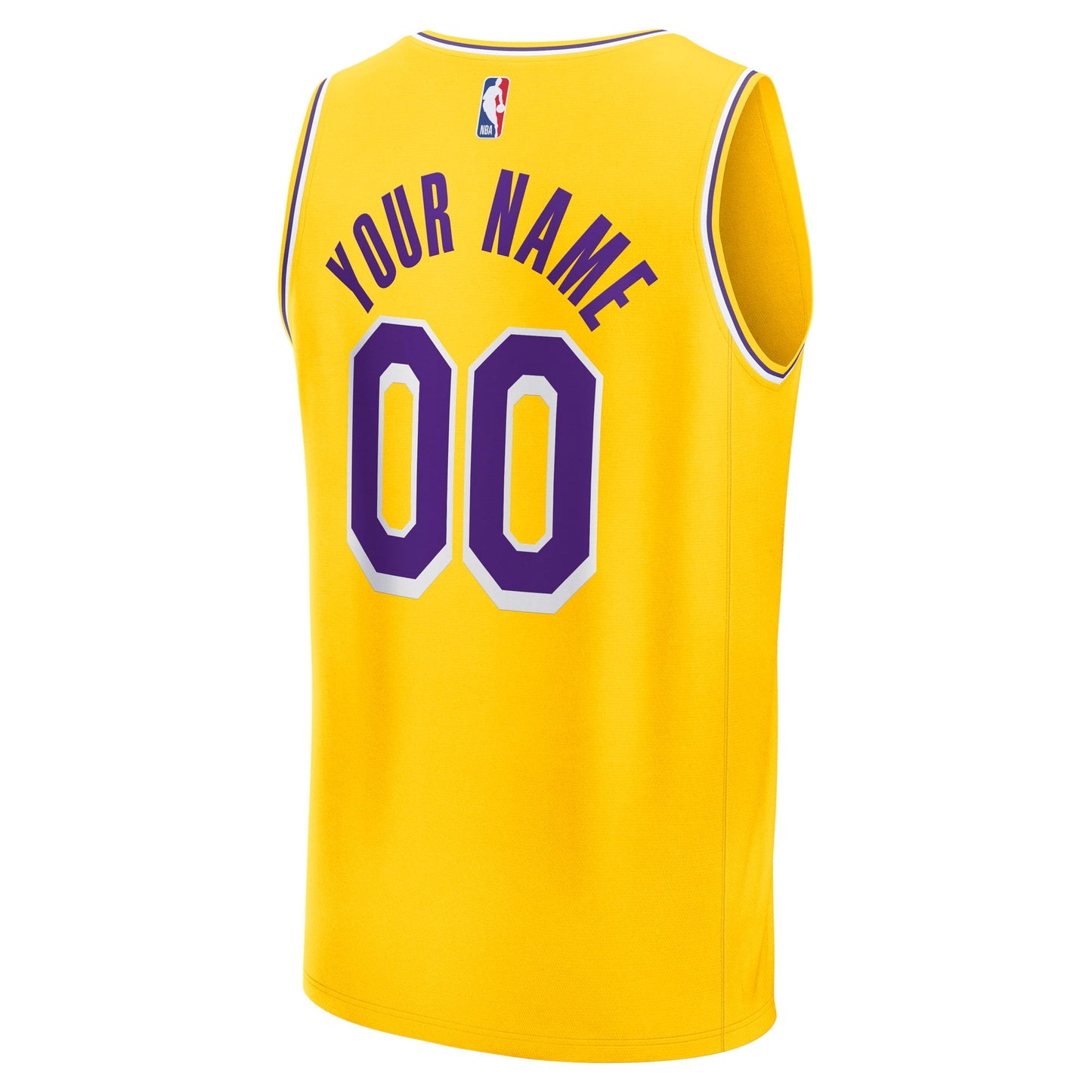 Los Angeles Lakers Fanatics Fast Break Custom Replica Jersey - Association Edition  - White