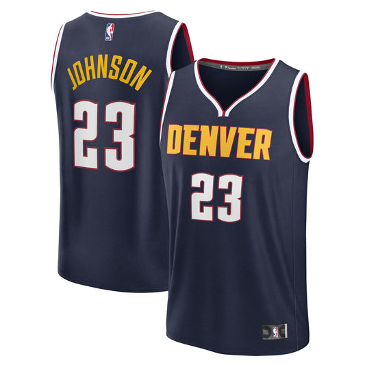 Cameron Johnson Denver Nuggets Fanatics Youth Fast Break Replica Jersey - Navy - Icon Edition