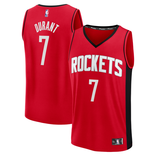 Kevin Durant Houston Rockets Fanatics Youth Fast Break Jersey - Icon Edition - Red