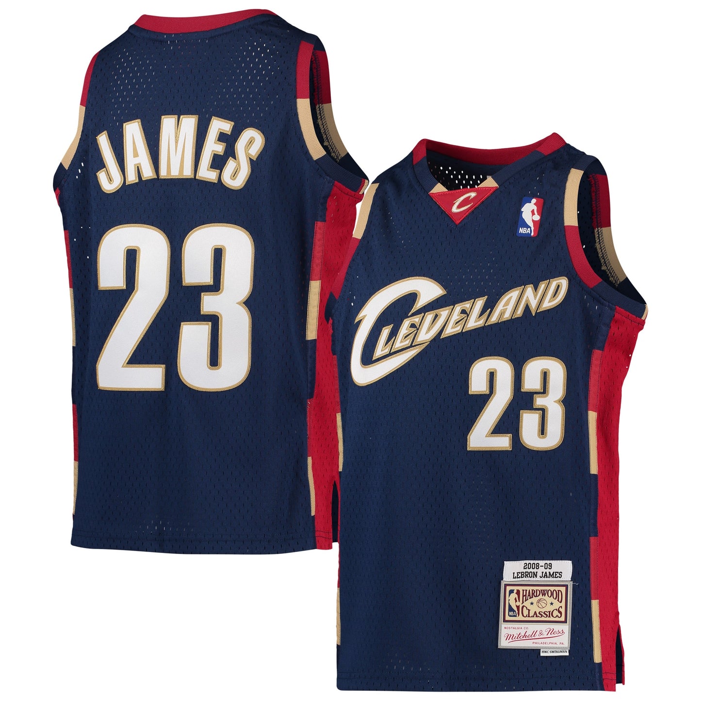 LeBron James Cleveland Cavaliers Mitchell & Ness Youth 2003-04 Hardwood Classics Swingman Jersey - Wine