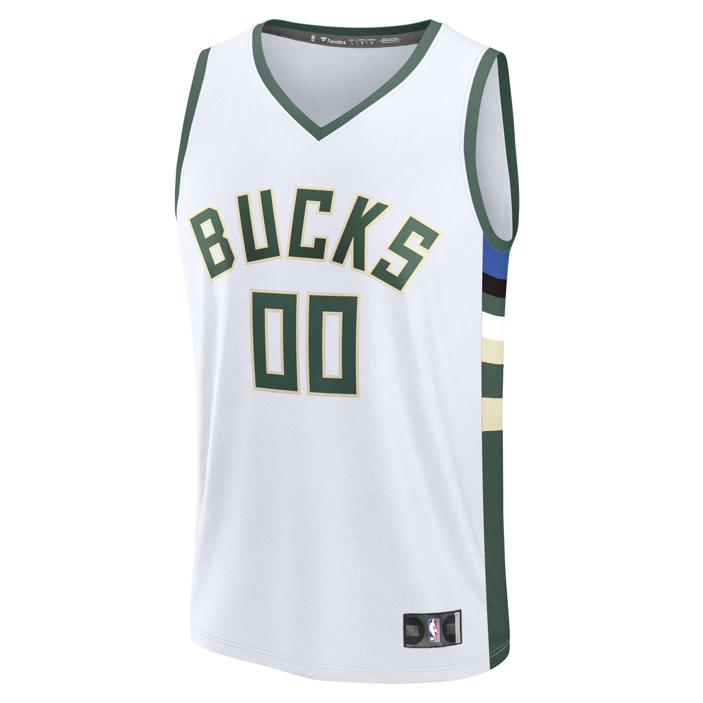 Milwaukee Bucks Fanatics Youth Fast Break Custom Replica Jersey - Black  - Statement Edition