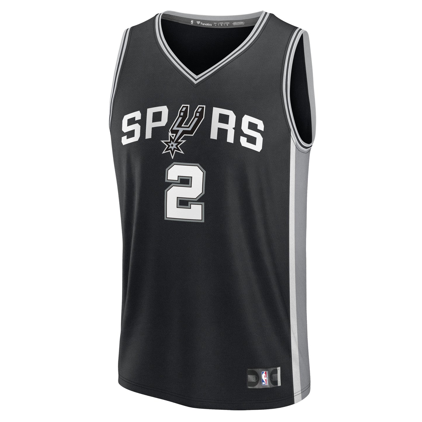Dylan Harper San Antonio Spurs Fanatics 2025 NBA Draft First Round Pick Fast Break Replica Jersey - Icon Edition - Black
