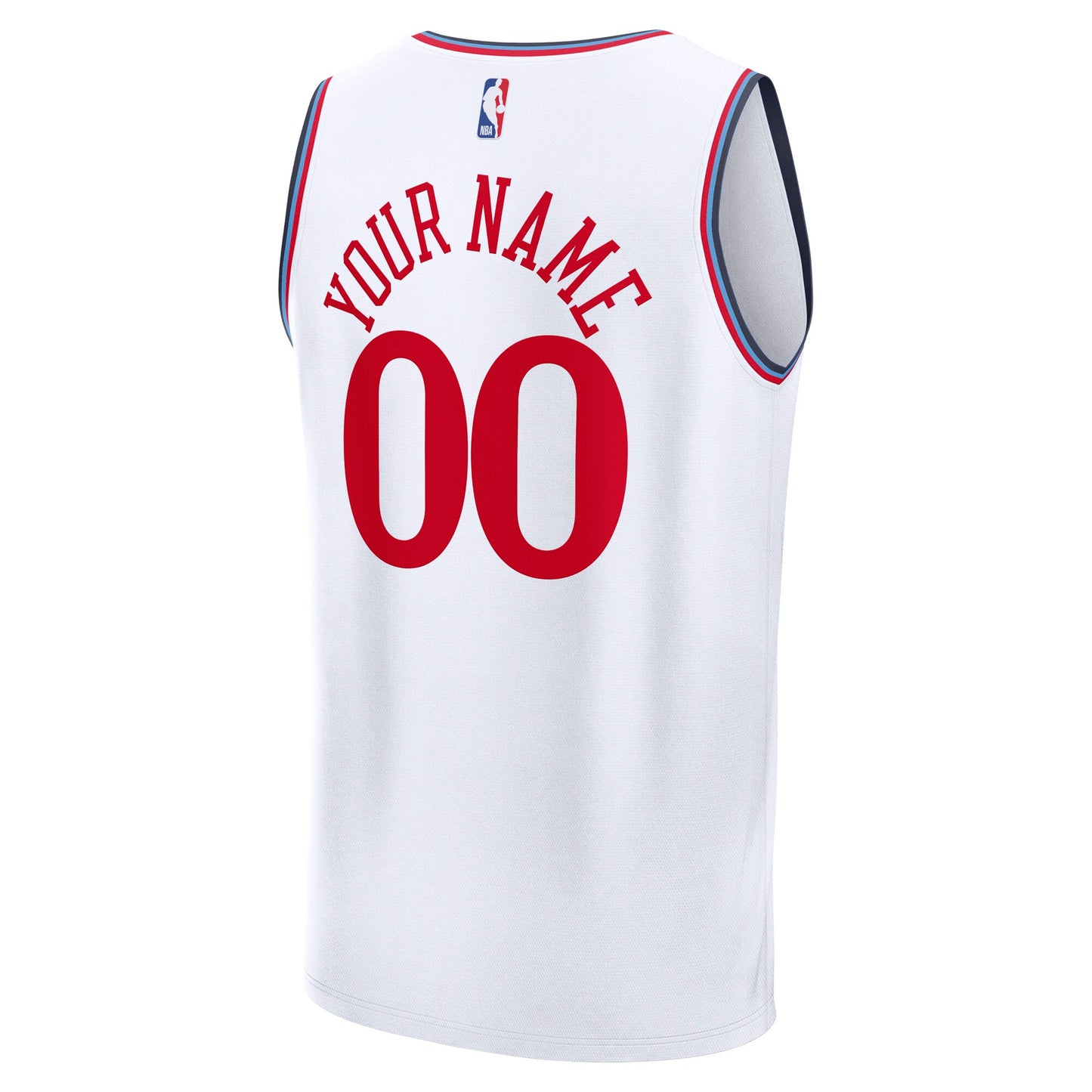 LA Clippers Fanatics Youth Fast Break Custom Replica Jersey - White  - Association Edition