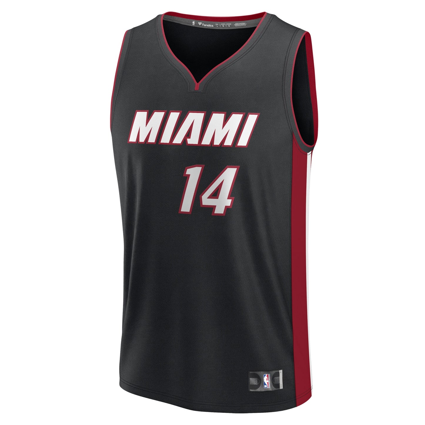Tyler Herro Miami Heat Fanatics Fast Break Replica Player Jersey - Black - Icon Edition