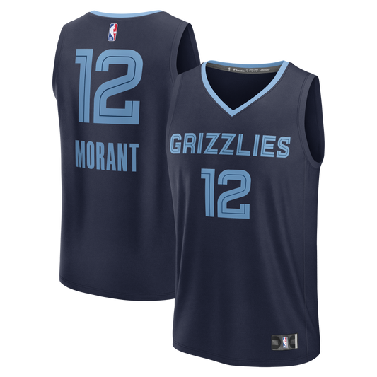 Ja Morant Memphis Grizzlies Fanatics Fast Break Replica Player Jersey - Icon Edition - Navy