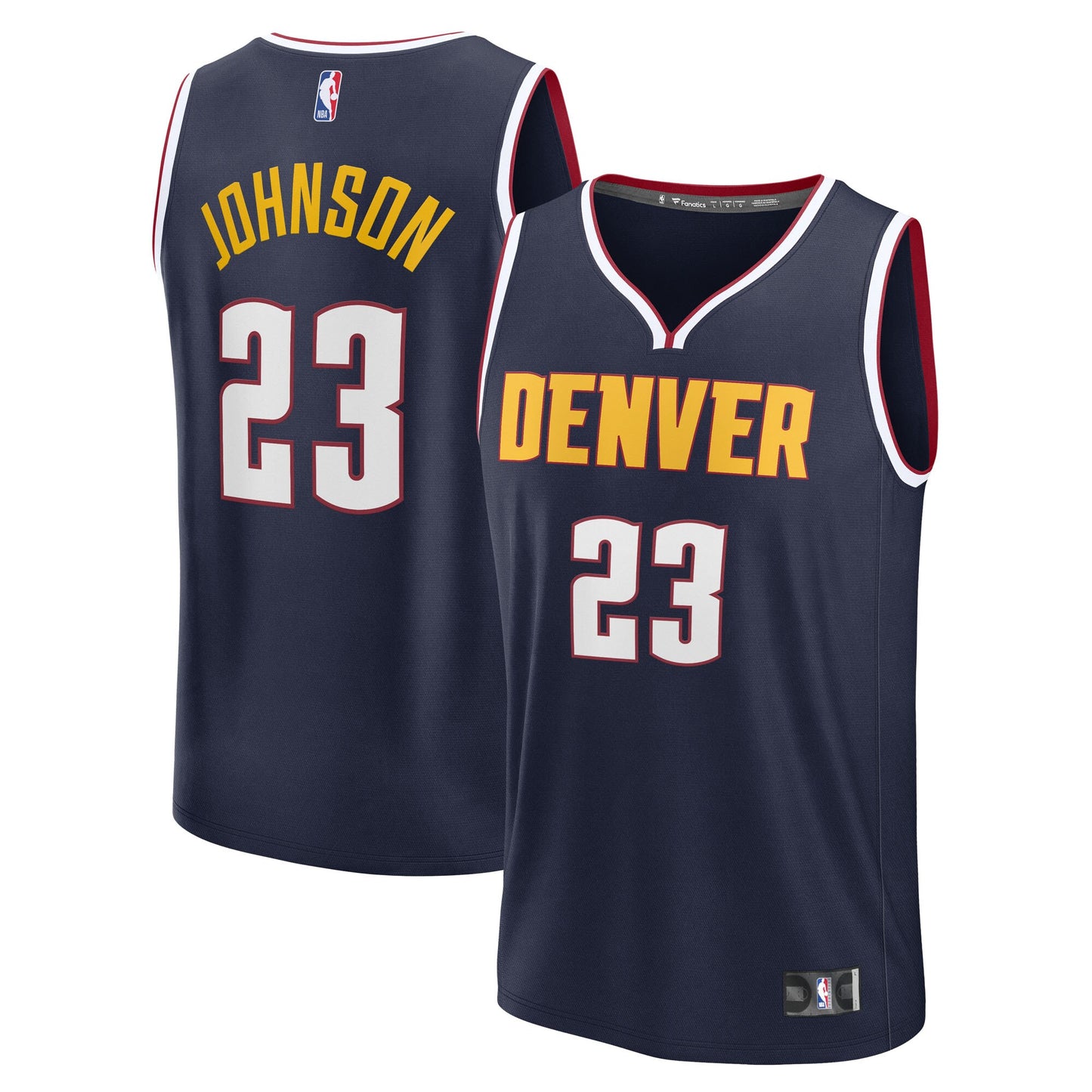 Cameron Johnson Denver Nuggets Fanatics Fast Break Replica Jersey - Navy - Icon Edition