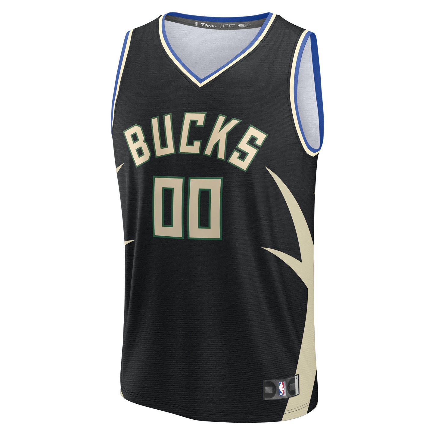 Milwaukee Bucks Fanatics Youth Fast Break Custom Replica Jersey - White  - Association Edition