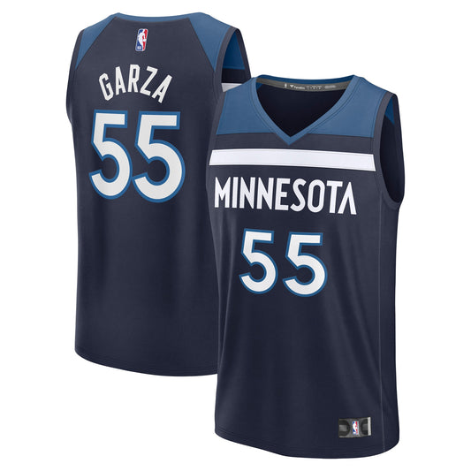 Luka Garza Minnesota Timberwolves Fanatics Fast Break Replica Player Jersey - Icon Edition - Navy