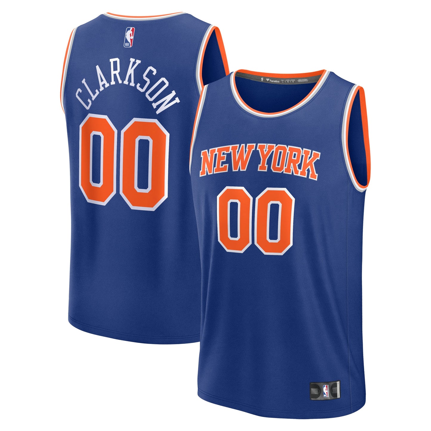 Jordan Clarkson New York Knicks Fanatics Youth Fast Break Replica Player Jersey - Icon Edition - Blue