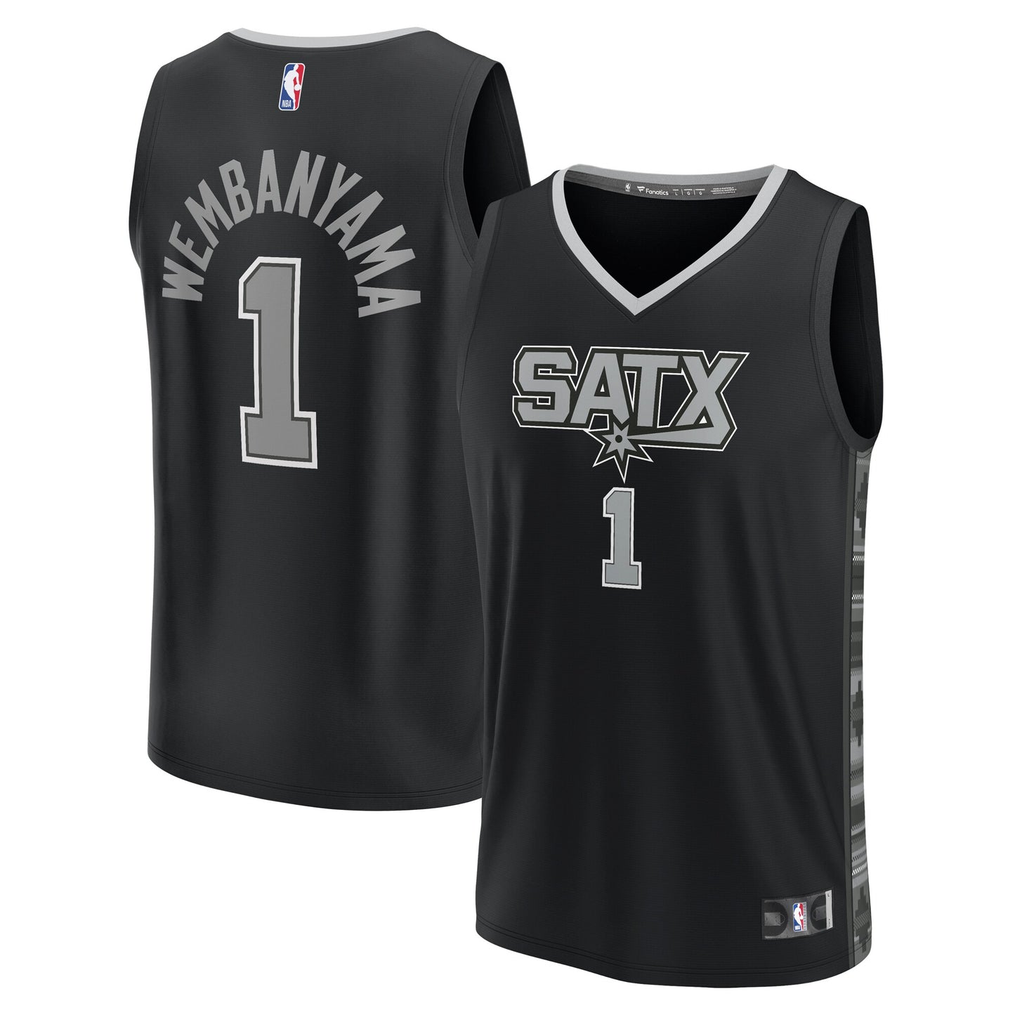 Victor Wembanyama San Antonio Spurs Fanatics Fast Break Replica Player Jersey - Statement Edition - Black