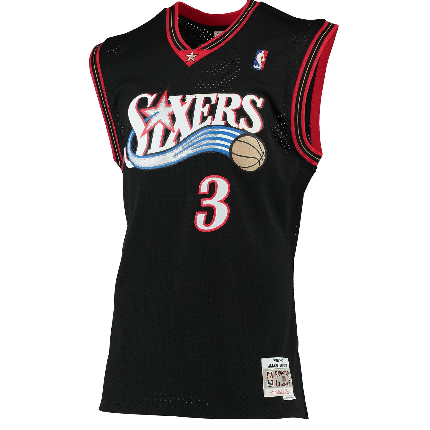 Allen Iverson Philadelphia 76ers Mitchell & Ness 1996/97 Hardwood Classics Swingman Jersey - Red