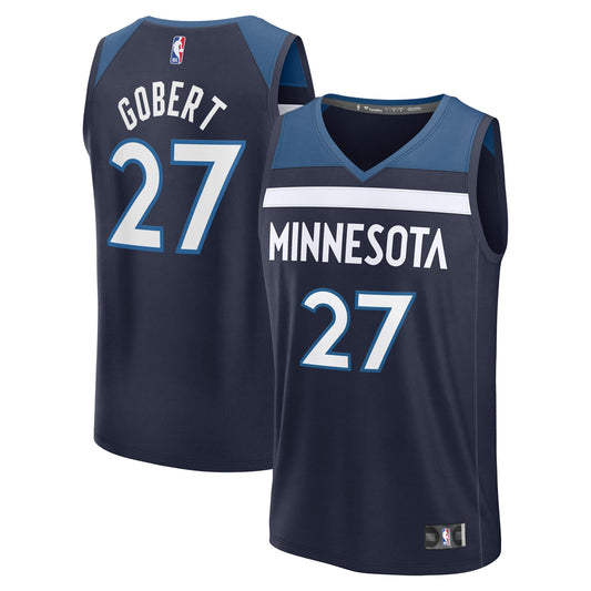 Rudy Gobert Minnesota Timberwolves Fanatics Fast Break Replica Player Jersey - Icon Edition - Navy