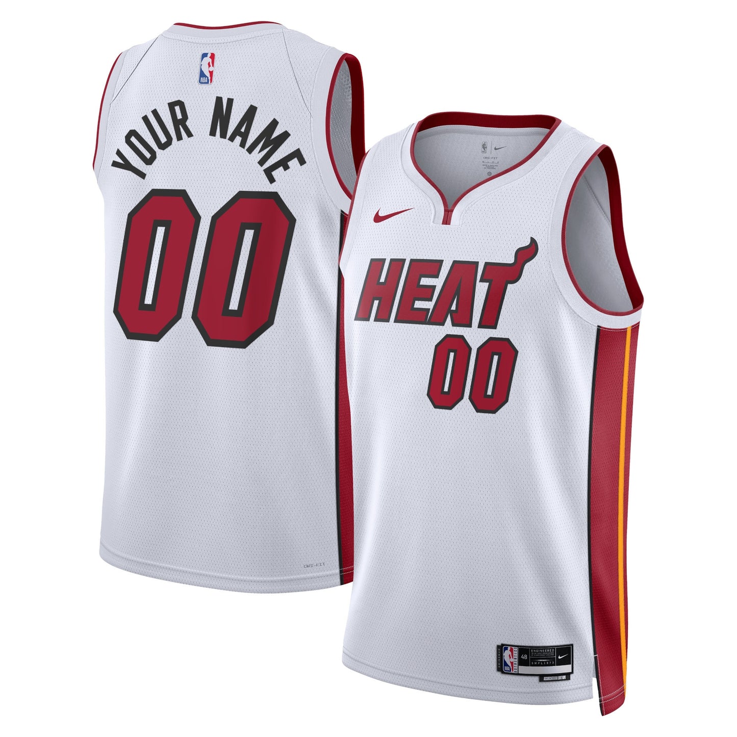 Miami Heat Nike Unisex Swingman Custom Jersey Black - Icon Edition