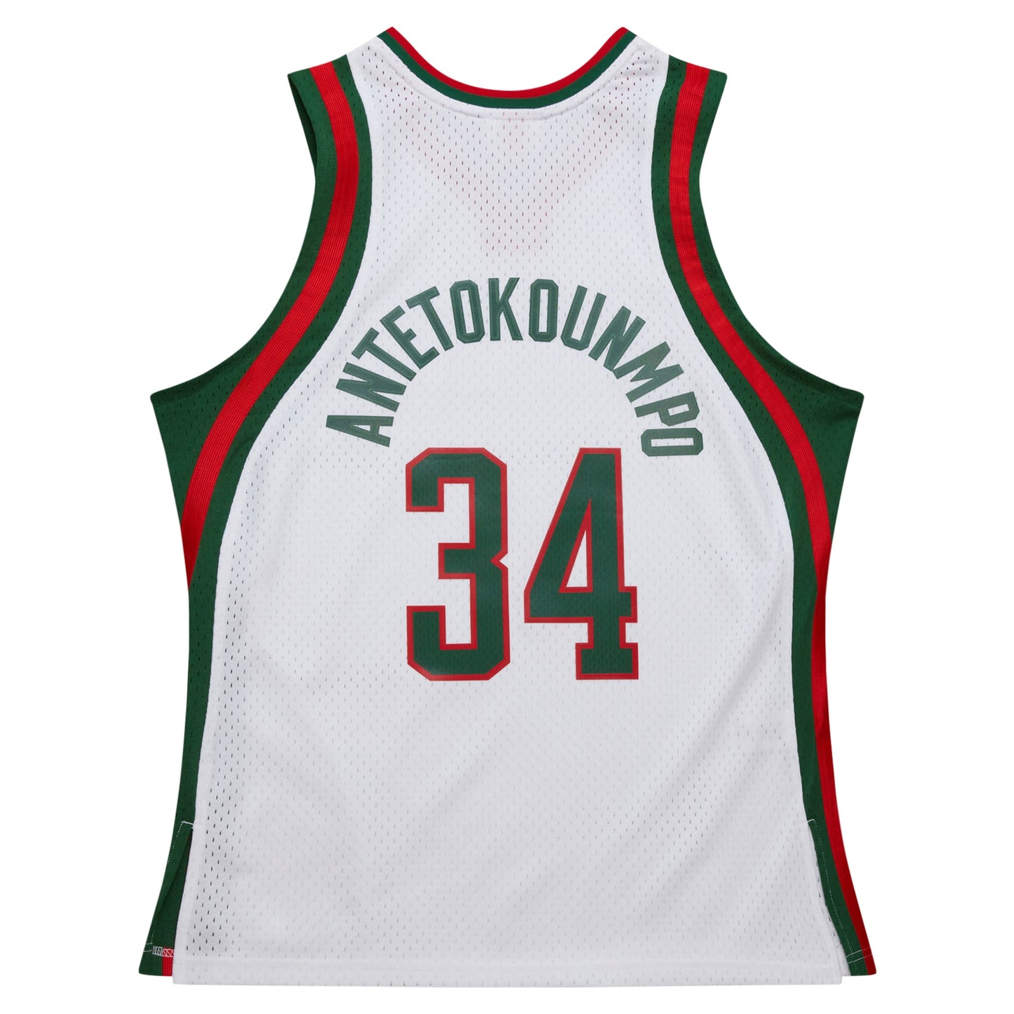 Giannis Antetokounmpo Milwaukee Bucks Mitchell & Ness 2013/14 Hardwood Classics Swingman Jersey - Hunter Green