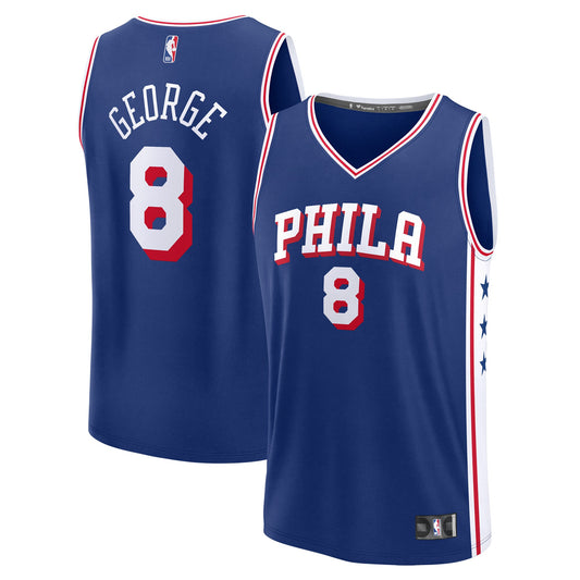 Paul George Philadelphia 76ers Fanatics Fast Break Replica Player Jersey - Icon Edition - Royal