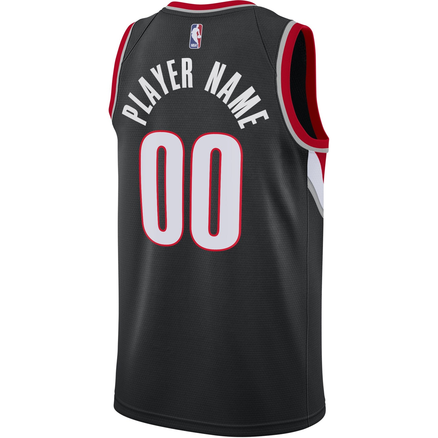 Portland Trail Blazers Nike 2020/21 Swingman Custom Jersey - Icon Edition - Black
