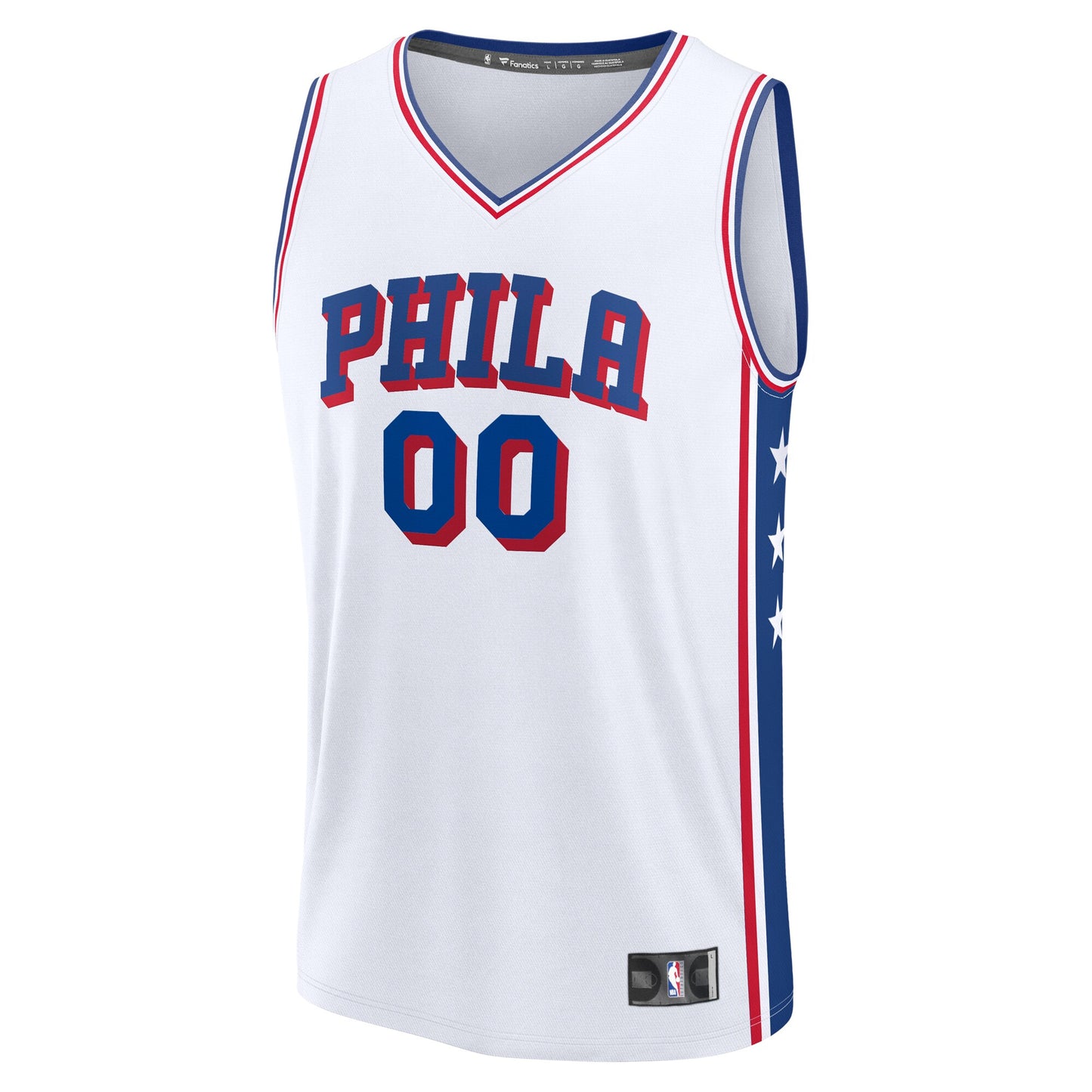 Philadelphia 76ers Fanatics Youth Fast Break Custom Replica Jersey - Blue  - Icon Edition