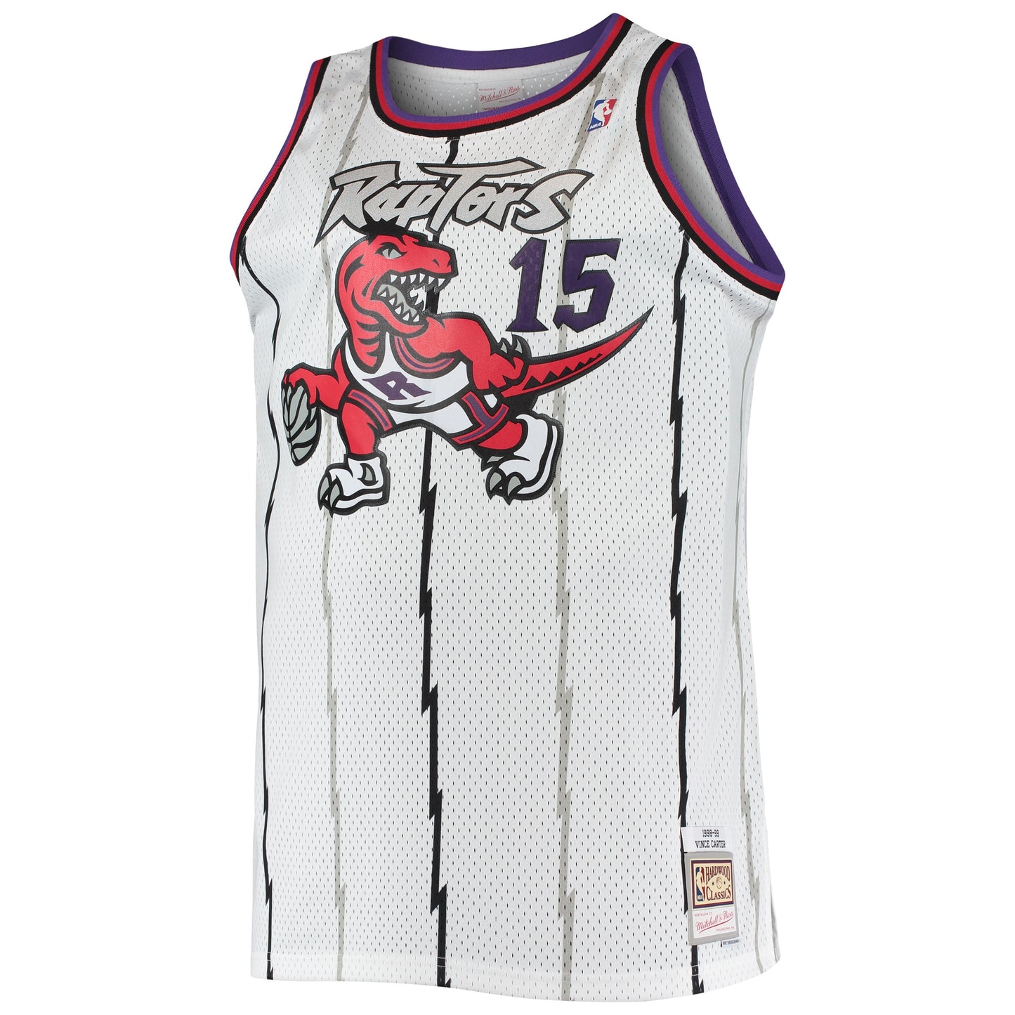 Vince Carter Toronto Raptors Mitchell & Ness 1998/99 Big & Tall Hardwood Classics Swingman Jersey - Purple