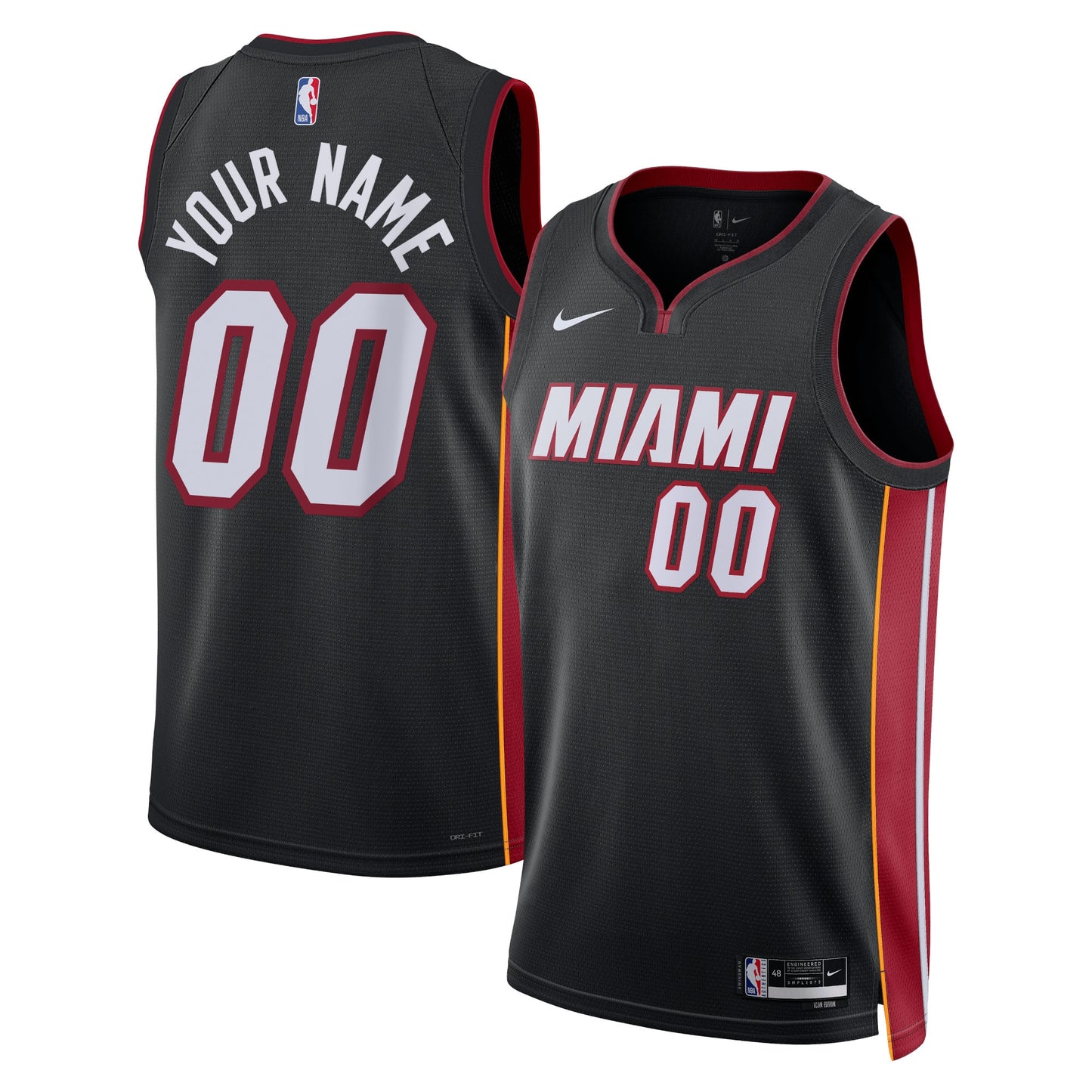 Miami Heat Nike Unisex Swingman Custom Jersey White - Association Edition