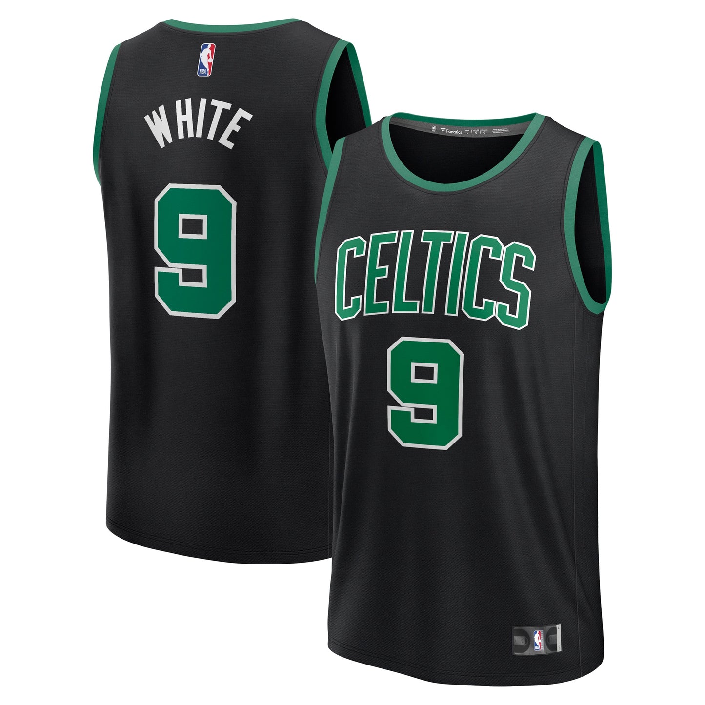 Derrick White Boston Celtics Fanatics Fast Break Replica Player Jersey - Statement Edition - Black