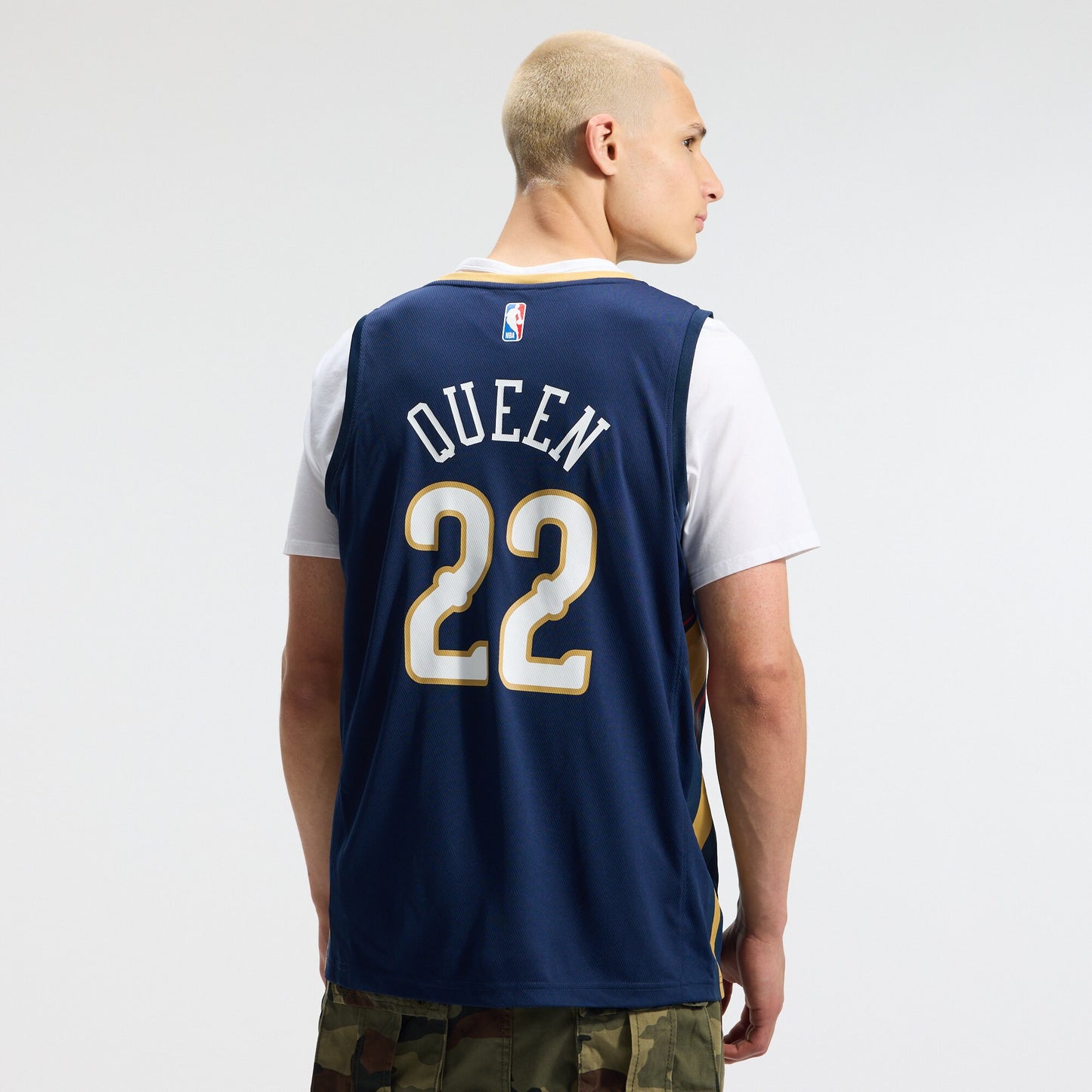Derik Queen New Orleans Pelicans Fanatics Fast Break Replica Jersey - Icon Edition - Navy