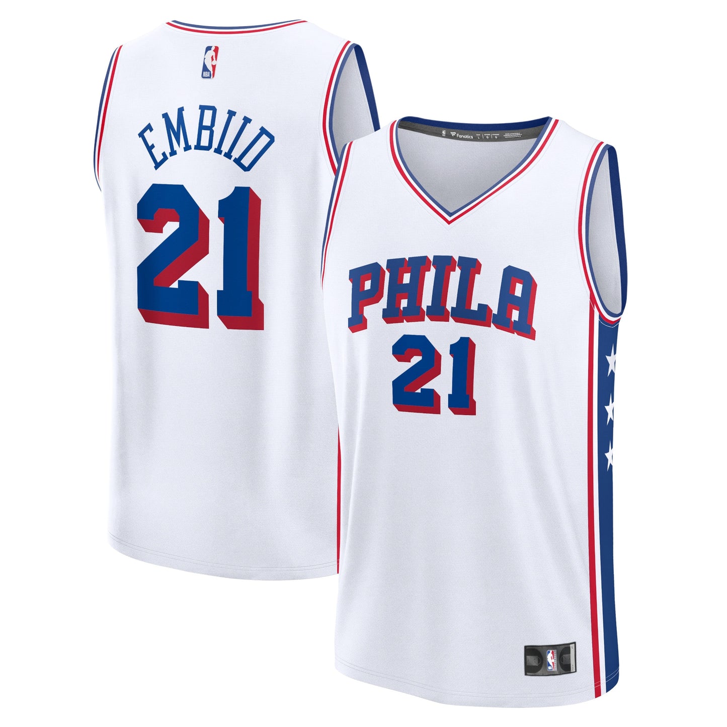 Joel Embiid Philadelphia 76ers Fanatics Fast Break Replica Jersey - Icon Edition - Royal