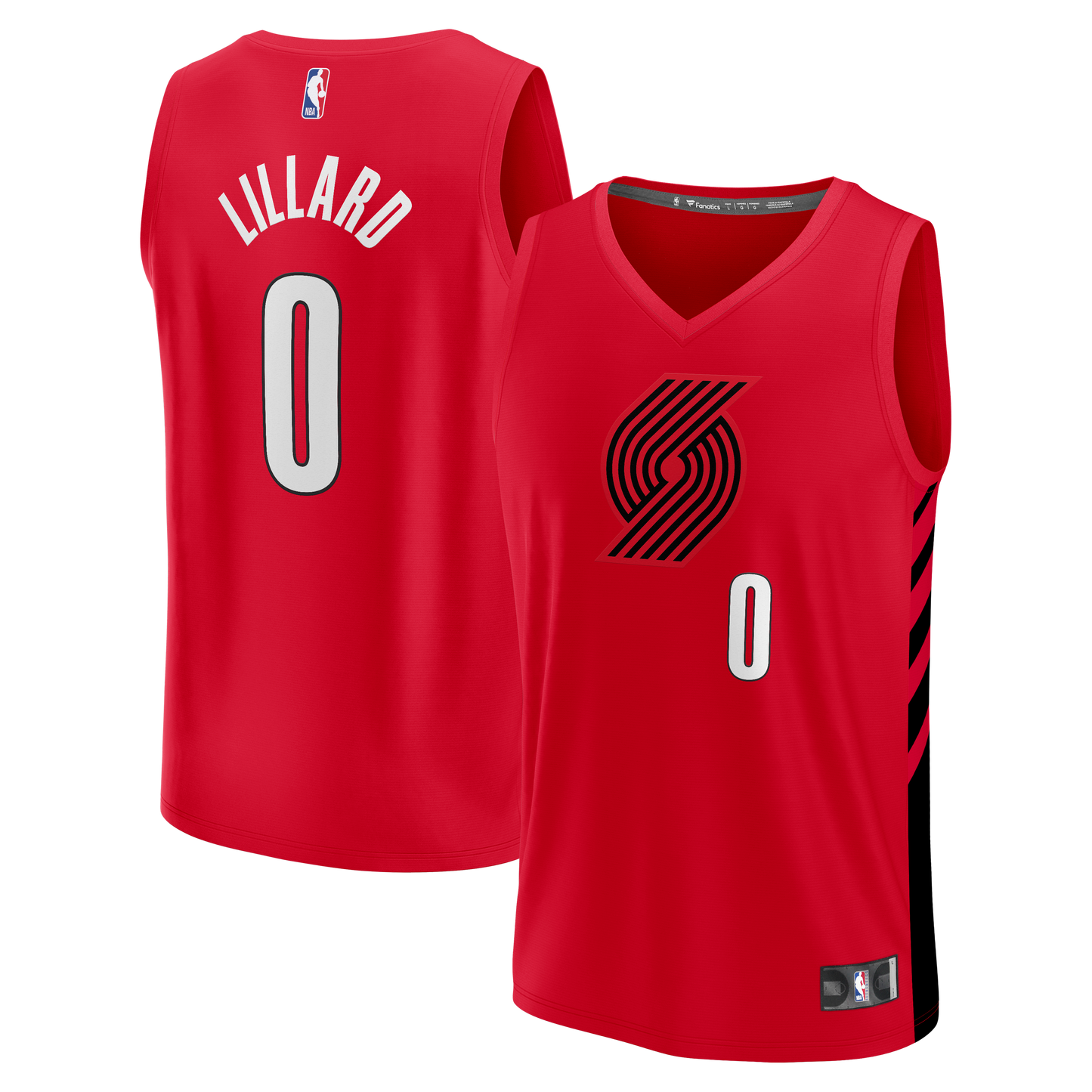 Damian Lillard Portland Trail Blazers Fanatics Fast Break Replica Jersey - Red - Statement Edition
